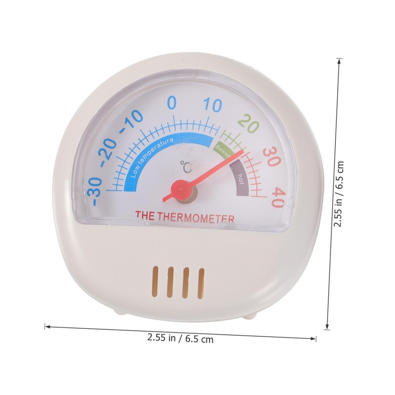 FUNOMOCYA 2 Pcs Fridge Temperature Gauge Practical Plastic Thermometers for