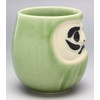 Mino Ware K11213 Feng Shui Daruma Sushi Teacup Green (Talented