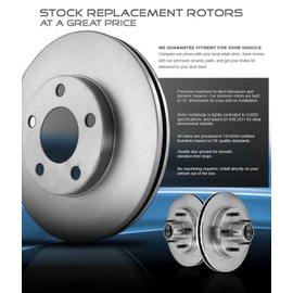 Callahan FRONT 276mm + REAR 262mm Premium OE 5 Lug [4] Rotors + Brake Pads + Hardware CRK12844 [ fit 2004-2006 Lancer Ralliart ]