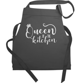 Shirtracer - Apron - Queen of the Kitchen I Queen of the Kitchen I Gift Chef I Hobby Chef, 3 anthracite