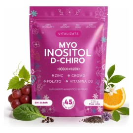Myo Y D-chiro Inositol Polvo 40:1 Vitalizate Folato D3 225g