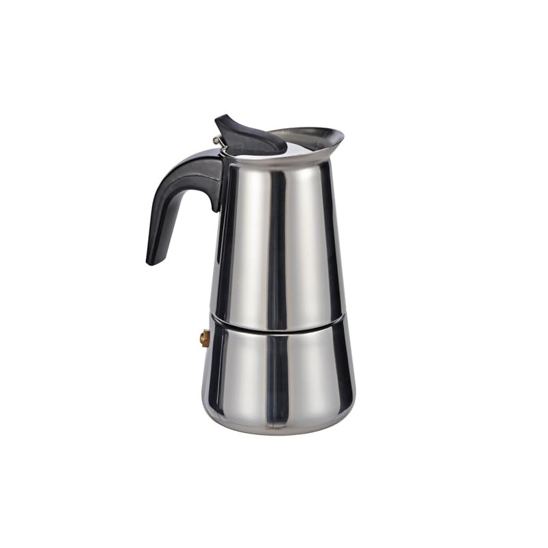Haushalt International Stainless Steel Espresso Maker for 2 Cups Espresso