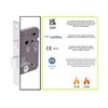 HANDLEZONE® 65mm (2 1/2 inch) Black Nickel Bathroom Lock for