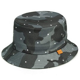 UNDERCONTROL Dot Pattern Polyester Sun Beach Cap Four Seasons Sun Protection Unisex Basic Outdoor Safari Bucket Hat Korea (Mix)
