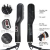 Beard Straightener for Men,Premium Heated Beard Brush w/Anti-Scald Feature,Beard Straightening
