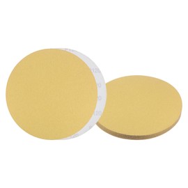 Kozelo 10pcs No Hole Sanding Discs- [ 9 Inch 120 Grit ] Round Hook and Loop Grip Sanding Pads Sheet Sandpaper for Automotive Woodworking Metal Polishing Use| Gold, Aluminum Oxide
