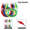 AEDIKO 5pcs Banana to Banana Plug Test Leads Soft Electrical