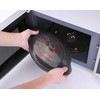Microwave Steamer Cooker Collapsible Bowl-Silicone Steamer Cookware with Handle Lid