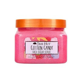 TREE HUT, Cotton Candy Shea Sugar Scrub, Exfoliante Corporal de Azúcar Natural con Manteca de Karité y Esencia de Algodón de Azúcar, Exfolia e Hidrata la Piel, 510 gramos
