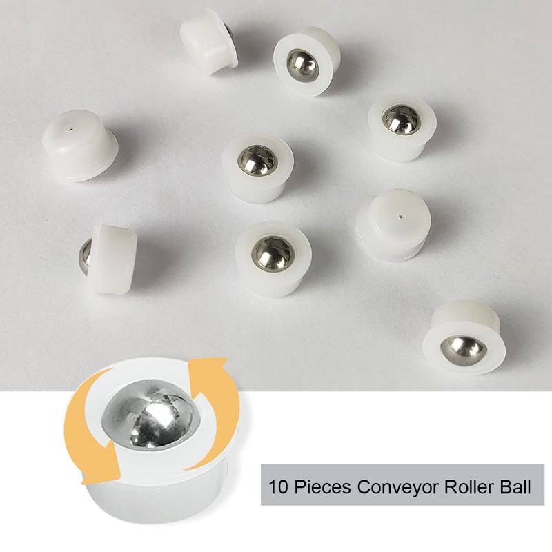 10 Pieces Mini Ball Transfer Bearing Table Conveyor Roller Ball