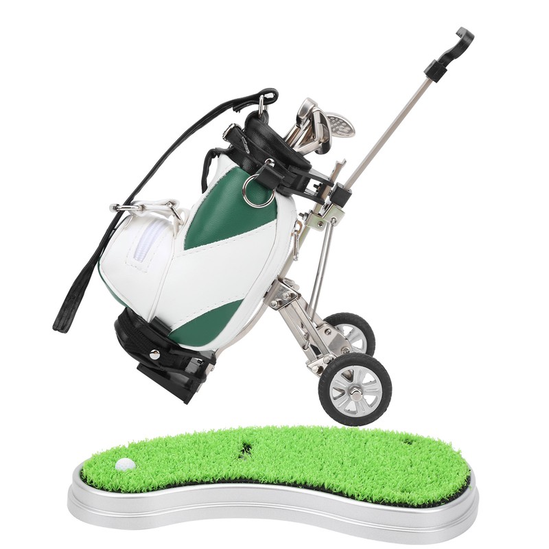 Desktop Golf Pen Set 3 Ballpoint Pens and Mini Bag