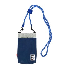 Chums Bag Rope Shoulder Pouch Sweat Nylon, H-Gray/Basic Navy