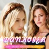 DANKORIER Non Slip Brown Headbands with Comb Pleated Hair Bands