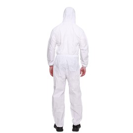 Mirabella Health & Beauty Unisex Disposable Hazmat Type Coverall with Hood Health and Safety Protective Clothing Category 3 S