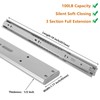 LONTAN 4 Pairs 18 Inch Heavy Duty Soft Close Drawer
