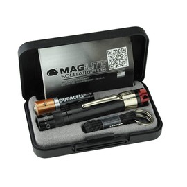 MagLite, Solitaire Spectrum Series LED Flashlight, AAA, Black Body, Red LED Light