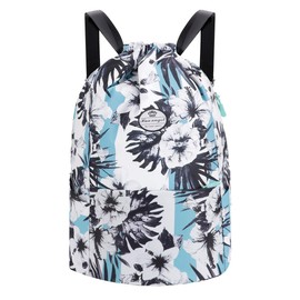 Drawstring Backpack Sports Bag-Gym String Bag with Side Pocket Sackpack