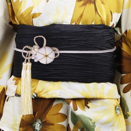 TOuWA Women's Kimono Accessories, Yukata, Furisode, Adult Ceremony, Graduation Ceremony, Faux Pearl, Camellia, white