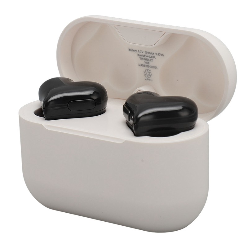 Heart Shaped Wireless Earbuds HIFI Stereo Sound Waterproof Bluetooth 5.3