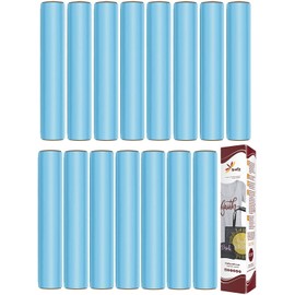 Firefly Craft Regular Sky Blue Heat Transfer Vinyl Bundle for Shirts - HTV Vinyl Bundle - Iron On Vinyl for Cricut and Silhouette Transfers - Iron on Vinyl Sheets - 15 Sheets per Pack (12" x 20" Each)