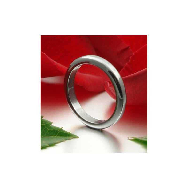 Schmuck Krone Thin Hematite Ring 3 mm Flat Grey Dark