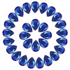 Teardrop Rhinestones 100Pcs Royal Blue Point Back Glass Rhinestones for