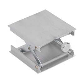 3.5 x 3.5 Inch Laboratory Scissor Jack, 60 kg/132.3 lb Load Capacity, Laboratory Lifting Platform Made of Aluminium Alloy, Laboratory Support Platform, Direction, Horizontal, Height Adjustment