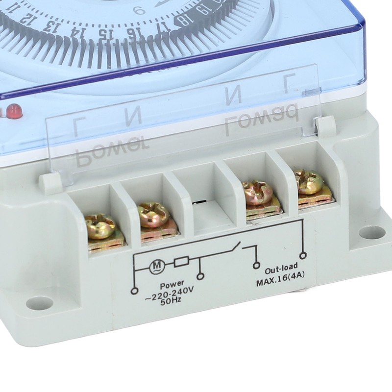 24 Hour Mechanical Time Switch Automatic Power Off Quick Connect