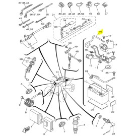 Yamaha NEW OEM YAMAHA POSITIVE BATTERY CABLE 5TG-82115-00-00 YFZ450 YFZ 450 (2004-2013)