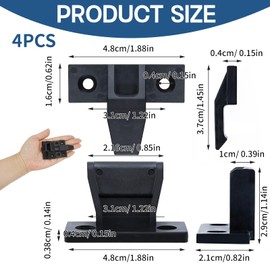 4 Pairs Keku AS Bath Panel Clips Push in Plinth Fastener Fittings Press Fit Kitchen Plinth Clips Quick Fitting Furniture Connector for Cupboard Cabinets Wardrobe Bath Bed Table Load Capability 20kg