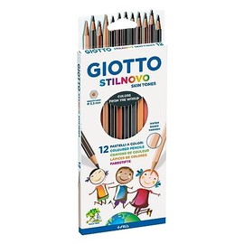 Giotto 2574 00 Stilnovo Skin Tones, colored pencil, set of 12 pencils