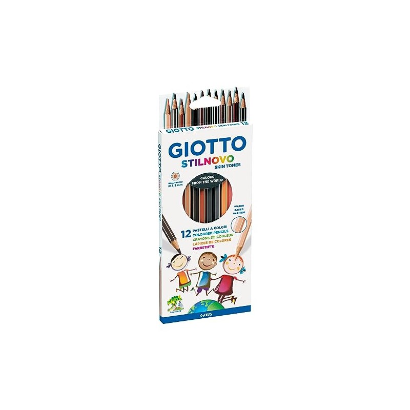Giotto 2574 00 Stilnovo Skin Tones, colored pencil, set of
