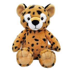 PLUSHOLOGY Cheetah Stuffed Animal; Ultra Soft and Cuddly Big Cat Plush for Kids 3 Years Old to Adults; Child-Safe Embroidered Eyes with Ribbed Accents for a Unique Aesthetic (9" Tall Seated)