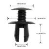 Mtsooning 50 pcs für T4 Transporter Eurovan Schwarz Verkleidung Clips