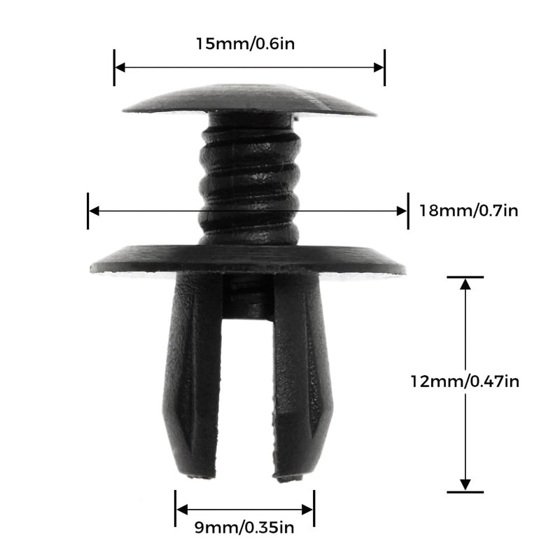 Mtsooning 50 pcs für T4 Transporter Eurovan Schwarz Verkleidung Clips