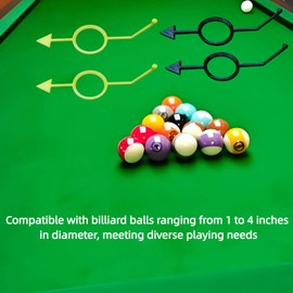 fxnx 4 Pcs Billiards Aiming Trainers A Practical Tool for Billiards Aiming Practice Billiards Accessories for Improving Cue Ball Striking and Aiming Accuracy