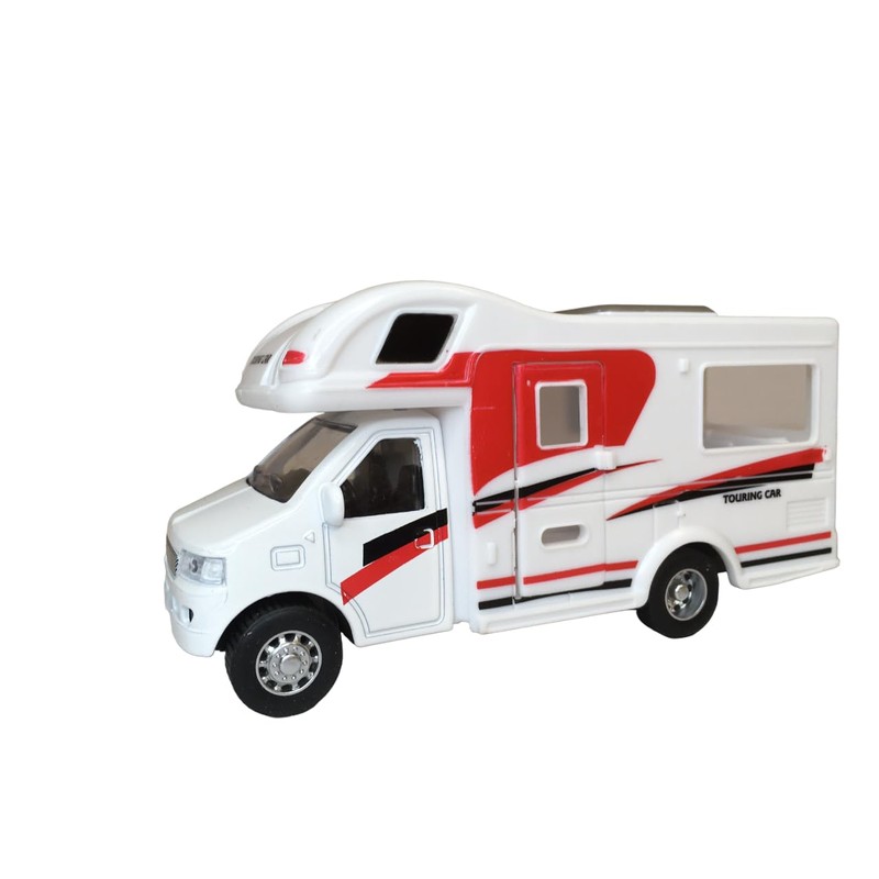 Camper Toy for Children, Camper with Reverse Train, Motorhome Die