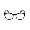 Select-A-Vision VK Couture Fashion Blue Light Eyewear, EVKB04-150-644, Black Red