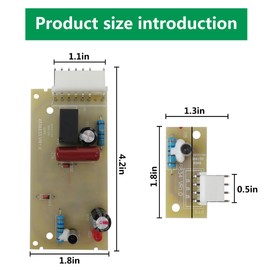 2025 Upgrade 4389102 Refrigerator Ice Maker Emitter Sensor Control Board Kit for Whirlpool Kenmore, Replaces TJ4389102R, W10193666, W10193840, W10290817, W10757851, Brown