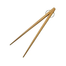 Natural Wood, Easy to Grip, Chopsticks Tongs, Cooking Tongs, Approx. 9.8 inches (25 cm), Beech Tree, Vegetables, For Pots, Camping Cookware