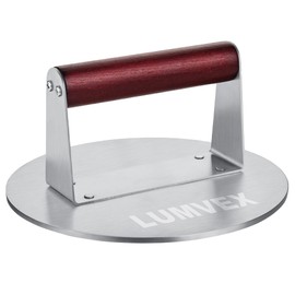 Stainless Steel Burger Press, 6.3 Inch Stainless Steel Smash Burger Press, Professional Stainless Steel Burger Press, Barbecue Accessories, Easy to Clean