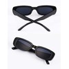 Taomeng Retro Small Frame Sunglasses Men Women Trendy Rectangle Sunglasses