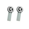 2x Overflow Pipes, Overflow Tube for Sink Extendible, Circular Interface(Size: