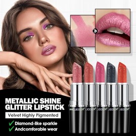 Anglicolor Labial Rosa Brillante Nacarado Brillo 3D Hidratante | Pink Lipstick,Color Intenso, Fórmula Cremosa Ligera y Suave,Mantiene Labios Hidratado