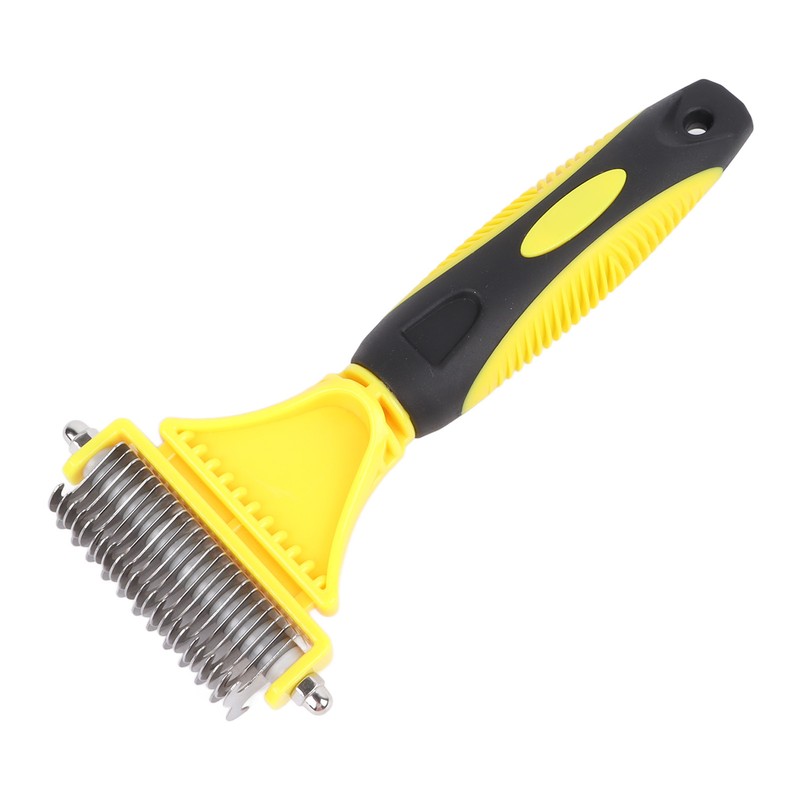 Pet Dematting Comb Stainless Steel Effective Ergonomic Pet Deshedding Tool
