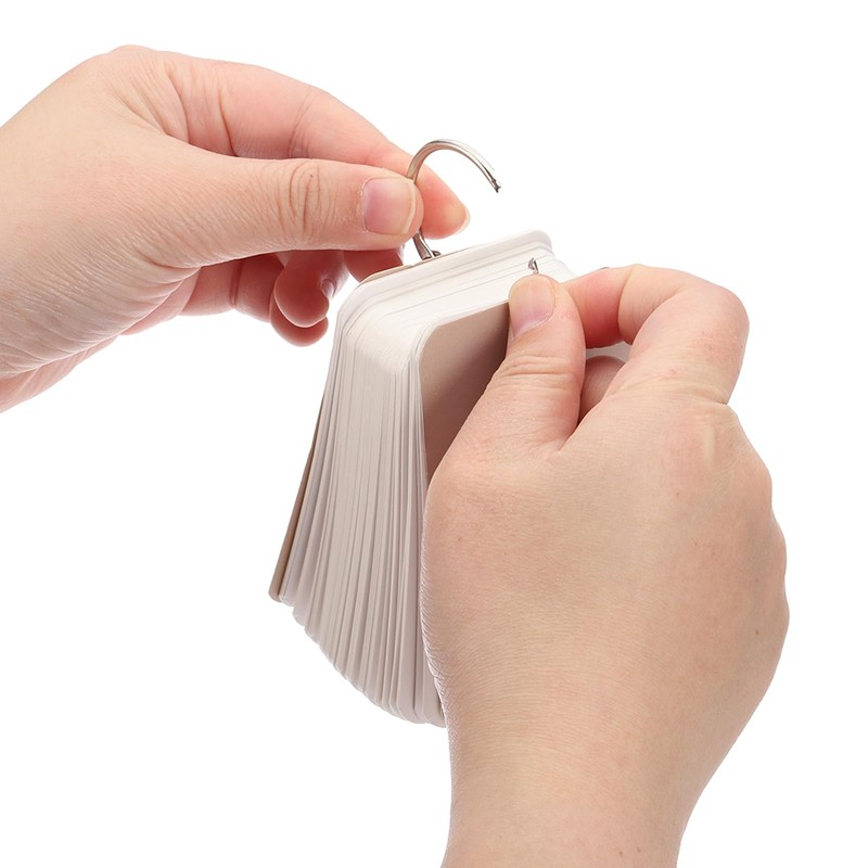 PATIKIL 600Pcs Blank Index Flash Study Note Card, 3.5x2 Note