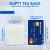 100 Empty Tea Bags 2.5” x 2.75” White Compostable, These