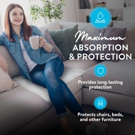 Inspire White Disposable Underpads for Incontinence Bed Pads or Chair Pads 120ct | Incontinence Pads for Potty Training Pee Pads for Babies and Elderly | Puppy Pads Pee Pads for Dogs (24 x 30)