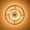 VONLUCE Crystal Light Fixture, Modern Semi Flush Mount Ceiling Light,