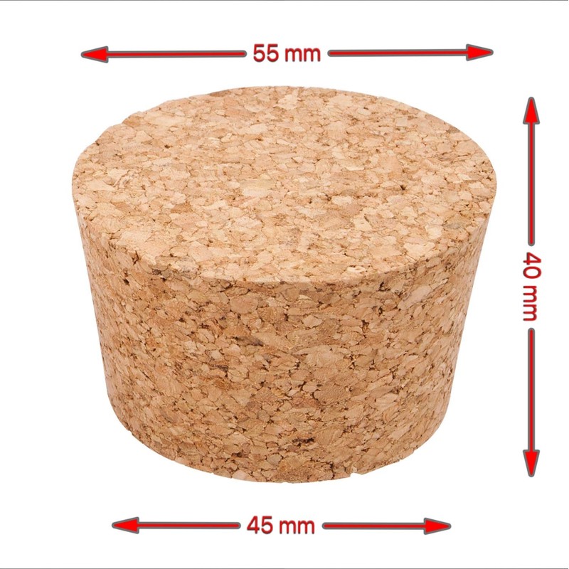 lilawelt24 Barrel Cork, 16 Sizes to Choose From, Natural Cork,